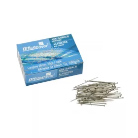   Ace cu gamalie Office Cover, metalice, 28 mm, argintii, cutie 50g