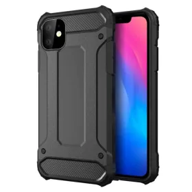   Husa Armor Case pentru Apple iPhone 12 Mini, hibrid (TPU + Plastic), neagra