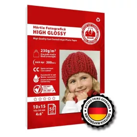 Hartie foto High Glossy, 250g/mp, cc, A5, 50 coli