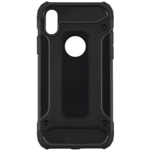 Husa Armor Case pentru Apple iPhone XS Max, hibrid (TPU + Plastic), neagra