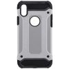 Husa Armor Case pentru Apple iPhone XS Max, hibrid (TPU + Plastic), argintie