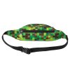 Borseta St.Majewski St. Right Master Gamer, negru/verde/maro