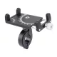 Suport telefon pentru bicicleta BG-087, aliaj aluminiu, reglabil, negru