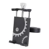 Suport telefon pentru bicicleta BG-087, aliaj aluminiu, reglabil, negru