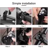 Suport telefon pentru bicicleta BG-087, aliaj aluminiu, reglabil, negru