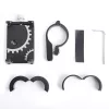 Suport telefon pentru bicicleta BG-087, aliaj aluminiu, reglabil, negru