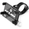 Suport telefon pentru bicicleta GUB G81, aliaj aluminiu, reglabil, gri inchis
