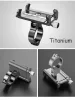 Suport telefon pentru bicicleta GUB G81, aliaj aluminiu, reglabil, gri inchis