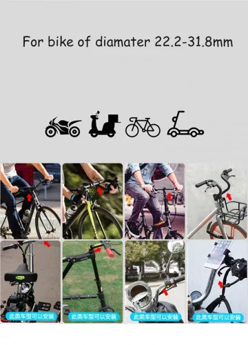Suport telefon pentru bicicleta GUB G81, aliaj aluminiu, reglabil, gri inchis