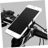Suport telefon pentru bicicleta BENGUO X-81, aliaj aluminiu, reglabil, argintiu