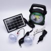 Kit panou solar BL-8088A cu 2 becuri, lanterna si lampa incorporata