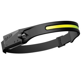   Lanterna frontala flexibila, cu acumulator si senzor de miscare, LED COB + LED XPE