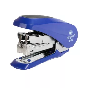   Capsator Kangaro Less Effort LE-35, 24/6 - 26/6, 30 coli, 52mm, capsare usoara, plastic, albastru