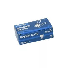   Clipsuri metalice Office Cover RM25, 25 mm, negre, cutie 12 buc