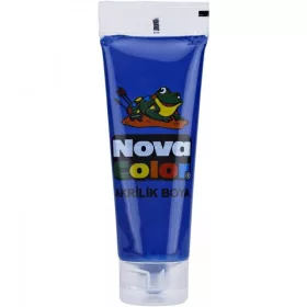 Culori acrilice Nova Color, 75ml, albastru