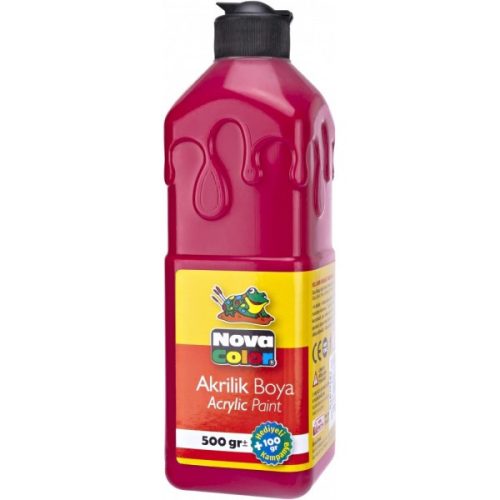 Culori acrilice Nova Color, 500ml, rosu