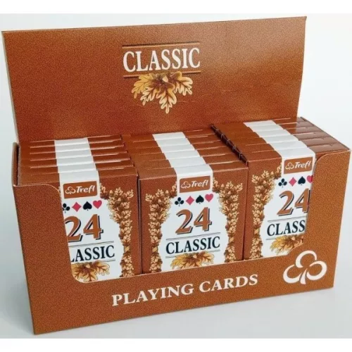 Carti de Joc Trefl Classic, 24 carti/pachet, multicolor, 3+ ani