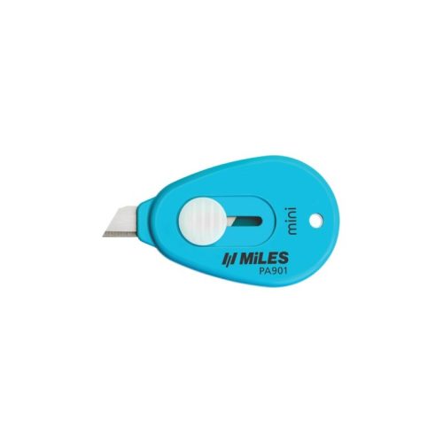 Cutter Kangaro Miles PA901/P, lama 9 mm, mini, plastic, auto lock, diverse culori