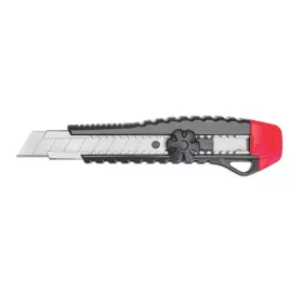   Cutter Kangaro Miles FR1803/Y, lama 18 mm, plastic, profesional, blocare manula, 2 lame extra, diverse culori