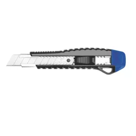   Cutter Kangaro Miles FA1805/Y, lama 18 mm, plastic, profesional, auto block, 2 lame extra, diverse culori