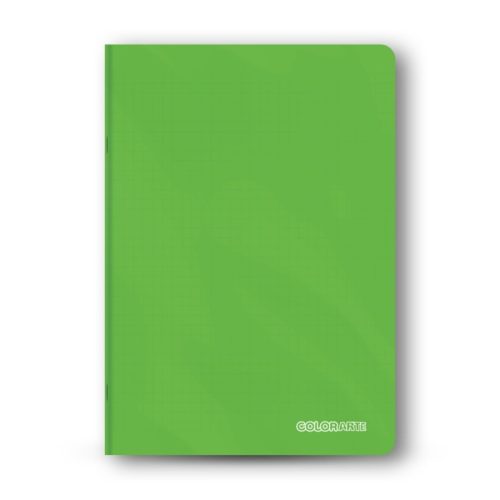 Caiet scolar A4 Colorarte, 60 file, matematica, coperta plastic verde, 70g/mp
