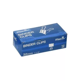   Clipsuri metalice Office Cover RM32, 32 mm, negre, cutie 12 buc