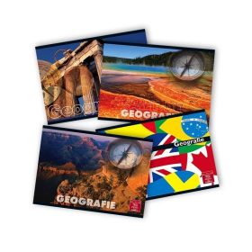   Caiet special A5 Pigna, 24 file, geografie, 60-70g/mp, diverse modele