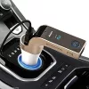 Modulator FM cu incarcare USB si Bluetooth CAR-G7, alb/auriu