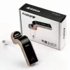 Modulator FM cu incarcare USB si Bluetooth CAR-G7, alb/auriu