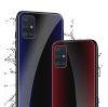 Husa Carbon Glass pentru Samsung Galaxy S10 Lite (2020), sticla si silicon, rosu inchis