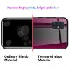 Husa Carbon Glass pentru Samsung Galaxy S10 Lite (2020), sticla si silicon, rosu inchis