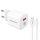 Incarcator casa X-SCOOT CH-233, cablu Type C inclus, port USB 20W, QC 3.0, incarcare rapida, alb