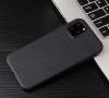 Husa de protectie Carbon Case pentru Apple iPhone 11 Pro, TPU moale cu aspect carbon, negru