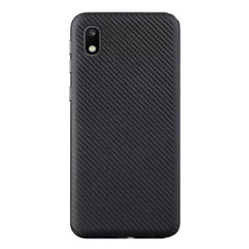   Husa de protectie Carbon Case pentru Huawei Y5 2019, TPU moale cu aspect carbon, negru