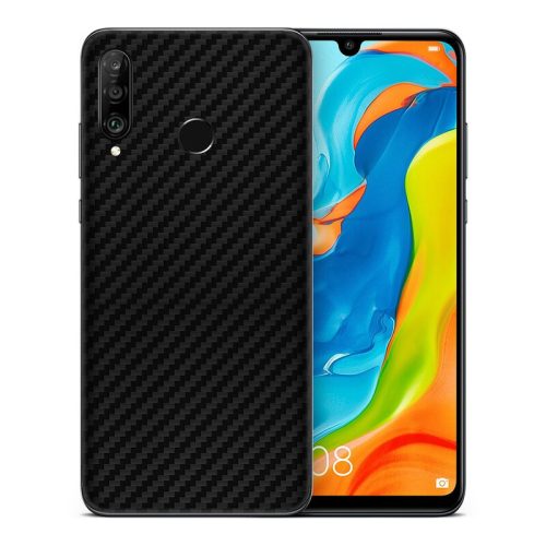 Husa de protectie Carbon Case pentru Huawei Y5P, TPU moale cu aspect carbon, negru