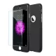 Husă Full Cover 360° pentru Apple iPhone 7 (față + spate + sticlă), neagră