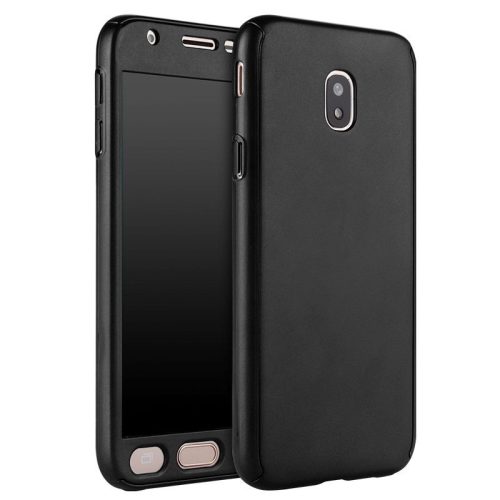 Husă Full Cover 360° pentru Samsung Galaxy J5 2017 (față + spate + sticlă), neagră