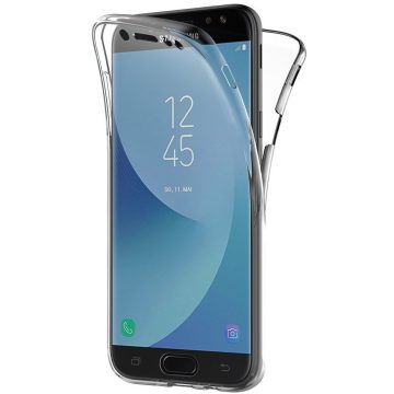   Husa Full TPU 360° pentru Samsung Galaxy J5 2017 (fata + spate), transparenta