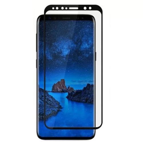 Folie de sticla Full Glue 3D pentru Samsung Galaxy S8 Plus, margini negre