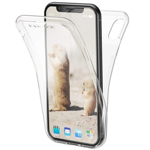 Husa Full TPU 360° pentru iPhone X/XS (fata + spate), transparenta