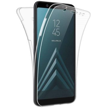   Husa Full TPU 360° pentru Samsung Galaxy J6 Plus 2018 (fata + spate), transparenta