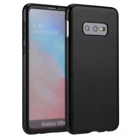   Husă Full Cover 360° pentru Samsung Galaxy S10e (față + spate), neagră