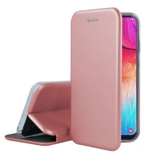 Husa Samsung Galaxy A71, Prestige Book, inchidere magnetica, rose gold