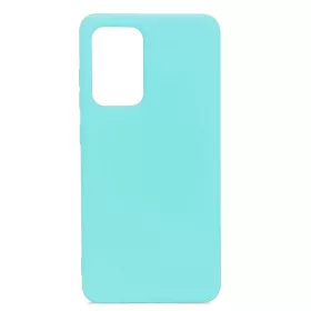   Husa Samsung Galaxy A52 4G/5G Matt TPU, silicon moale, turcoaz