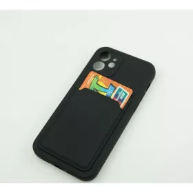  Husa protectie cu suport card compatibila cu Samsung Galaxy A72 Negru