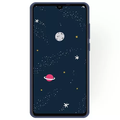 Husa Huawei P30 Lite Matt TPU, silicon moale, albastru