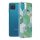 Husa protectie Samsung Galaxy A12, Marble Series, verde/auriu