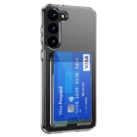   Husa Samsung Galaxy A12, Clear Wallet, suport carduri/cartele, transparenta