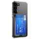 Husa Samsung Galaxy A02s, Clear Wallet, suport carduri/cartele, transparenta