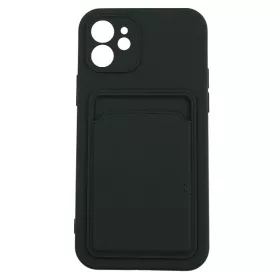   Husa protectie cu suport card compatibila cu Samsung Galaxy A21S Negru